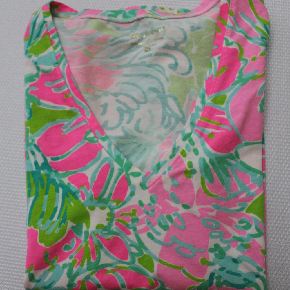 Lilly Pulitzer Floral V Neck